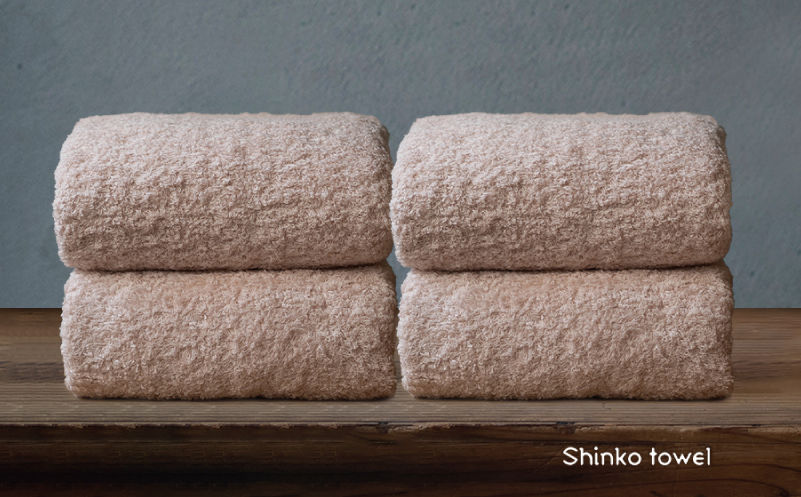 【TVで紹介！】おぅ！え〜やん バスタオル（ローズ）4枚【泉州タオル 国産 吸水 普段使い 無地 シンプル 日用品 家族 ファミリー】