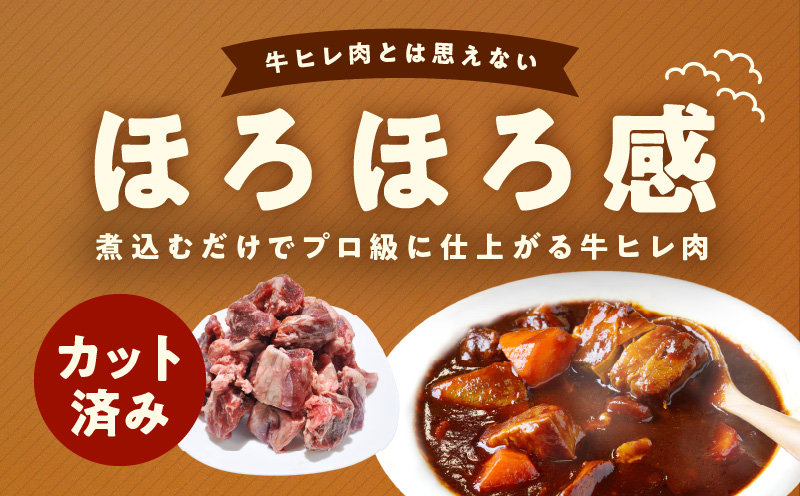 【氷温熟成×極味付け】煮込み用 牛ヒレ肉 切り落とし 1kg【小分け 500g×2P 訳あり サイズ不揃い やわらか ステーキ ひと口サイズ カット済み】