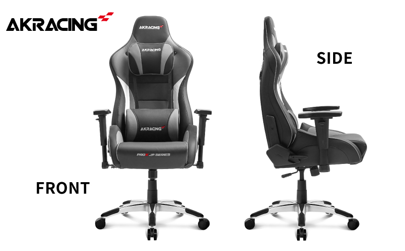 AKRacing Pro-X Gaming Chair (Grey) JP ãšãŒã±ãŒã¬ãŒã·ã³ã° ã²ãŒãã³ã°ãã§ã¢ïŒãããã¬ã¹ãã»ã©ã³ããŒãµããŒãä»ãïŒ