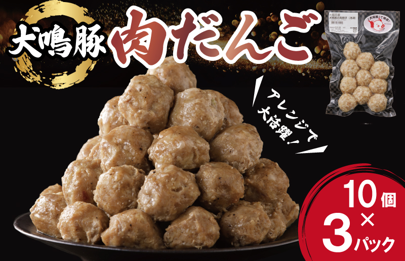 犬鳴豚の手作り肉団子（30個入り）【国産 豚肉 泉佐野ブランド豚 犬鳴ポーク】