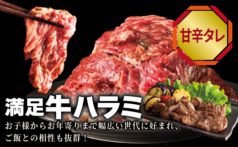 牛タン焼肉 オリジナルスパイス＆牛ハラミ甘辛 食べ比べ焼肉セット 合計500g（250g×2P）