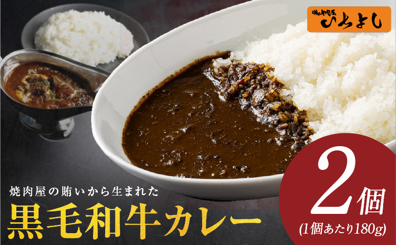 【特別規格】焼肉屋の黒毛和牛カレー 180g×2個【レトルト 惣菜 お試し 本格かれー 簡単調理 防災 備蓄 小分け】