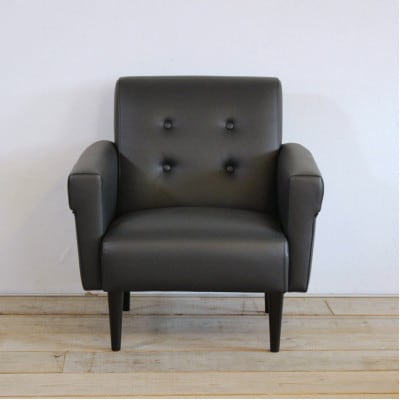 Marguerite Sofa 1人掛け (マーガレットソファ) プレザント　ブラック【SWOF】【1672708】