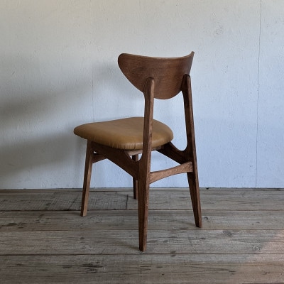 Karl Dining Chair ランド キャメル ダークブラウンフレーム【SWOF】【1572543】