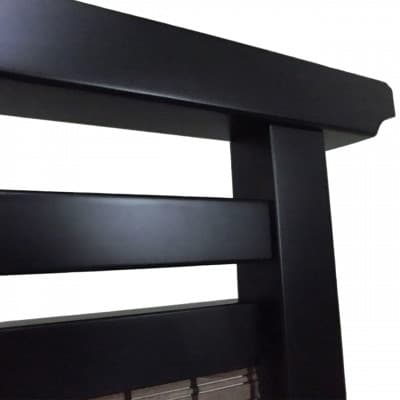 土肥家具工芸の衝立 木簾88タイプ ブラックxダークブラウン 天然木無垢材のインテリア家具【1518766】