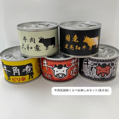 牛肉缶詰味くらべお楽しみセット(5種×各6缶)【1319245】