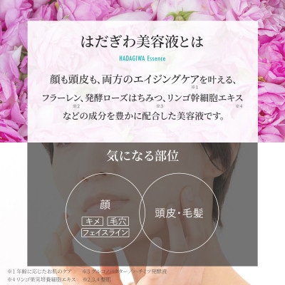 はだぎわ 《美容液》エッセンス 40ml フェイスケア・スカルプケア・エイジングケアに 化粧品【1545395】