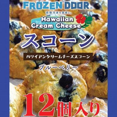 【12個入り】ブルーベリーの酸味と甘みが引き立つハワイアンスコーン(ブルーベリー)《冷凍》【配送不可地域：離島】【1630838】