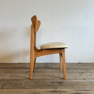 Karl Dining Chair ビンテージ アイボリー ナチュラルフレーム【SWOF】【1576024】