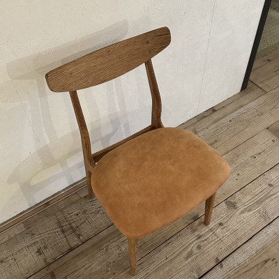 Cordial Dining Chair ブラウンフレーム オイルレザー キャメル【SWOF】【1572489】