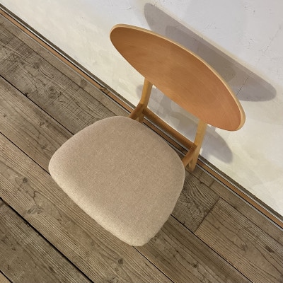 Karl Dining Chair NC アイボリー ナチュラルフレーム【SWOF】【1564036】