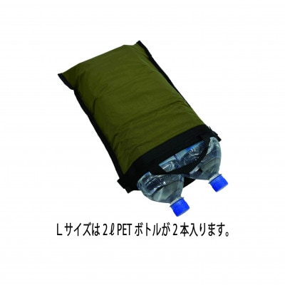 イスカ《クーラーバッグ》フォールドアップクーラー L モス 登山やキャンプ用。【ISKOT】【1739481】