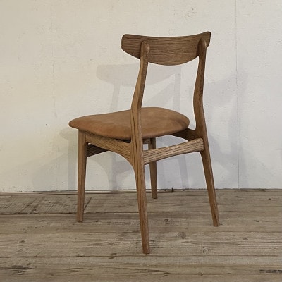 Cordial Dining Chair ブラウンフレーム オイルレザー キャメル【SWOF】【1572489】