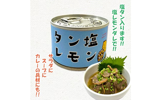 タン塩レモン缶詰　10缶【1325886】