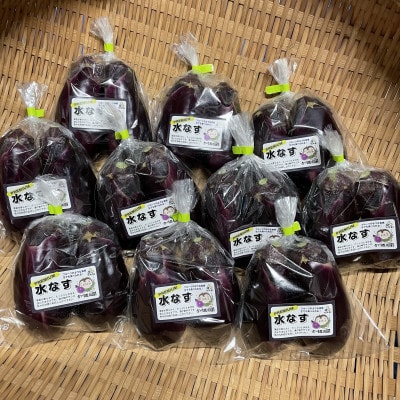【産地直送】古川農園　「水なす」そのまま食べられる生野菜でお届け!2個入×10袋【1484515】