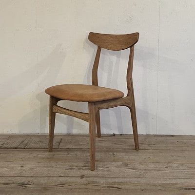 Cordial Dining Chair ブラウンフレーム オイルレザー キャメル【SWOF】【1572489】