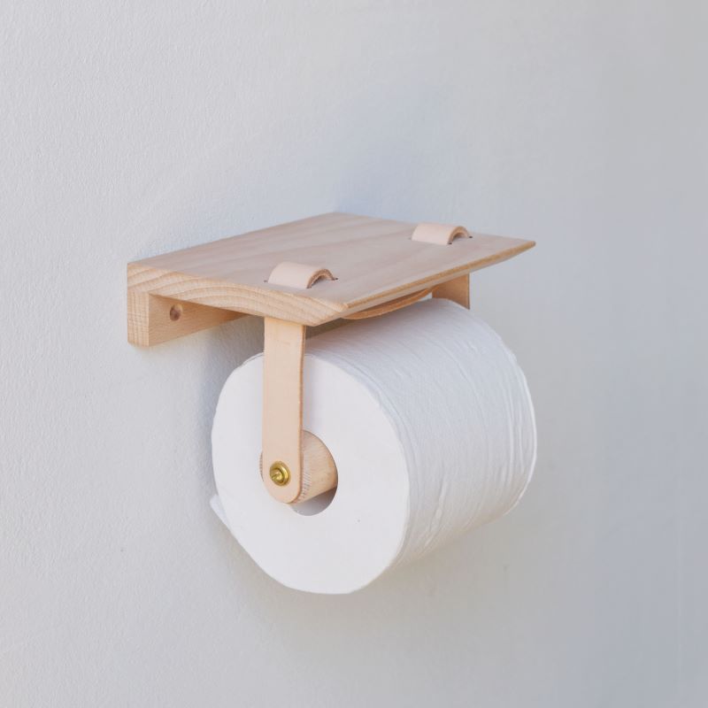 Teha’amana Toilet paper holder テハマナ トイレットペーパーホルダー ブナ ブラック 革 皮 雑貨 おしゃれ レザー 本革 こだわりの逸品 地域特産品 ギフト 自分用 人気 おすすめ