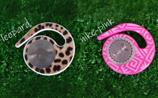 ゴルフマーカー(ハングマーカー)　４つセット　ホワイトフラワー　レオパード　ニーケーピンク　レインボー　ゴルフマーカー ゴルフ 父の日 母の日 ギフト プレゼント 実用的 ゴルフ好き 小物 コンペ 賞品 景品 祝い Present Gift