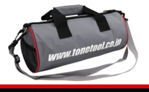 【受注過多のため生産が追い付かず、お届けまでにお時間がかかる場合がございます】 TONE トネ ツールバッグ （ミニドラムタイプ）　L-BGTB8　工具　15001-40001308｜工具 整備士 自動車 バイク DIY メンテナンス
