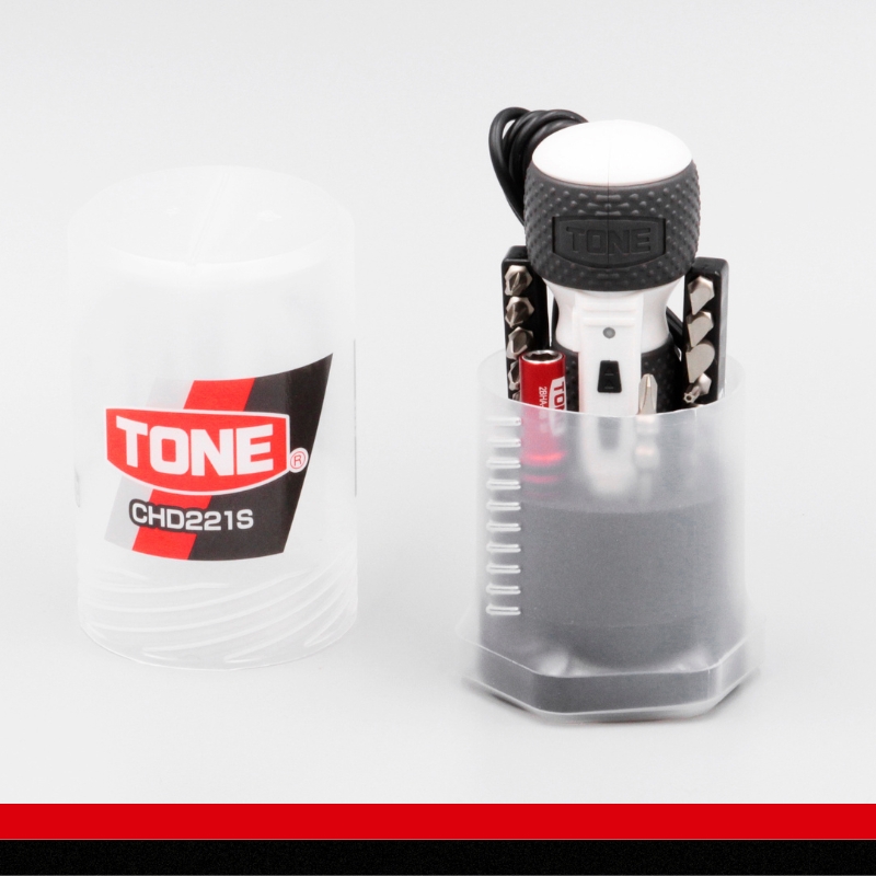 TONE トネ ハイブリッド電動ドライバーセット CHD221S 15001-40001323｜工具 整備士 自動車 バイク DIY 日本製 メンテナンス