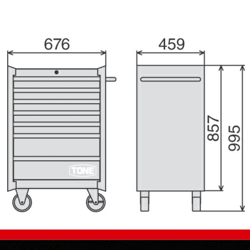 ツールキャビネットセット TCA910　工具　TONE　トネ 15001-30025182