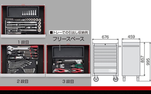 TONE トネ ツールキャビネットセット TCX911 工具 TONE トネ ｜工具 整備士 自動車 バイク DIY メンテナンス 15001-30025185