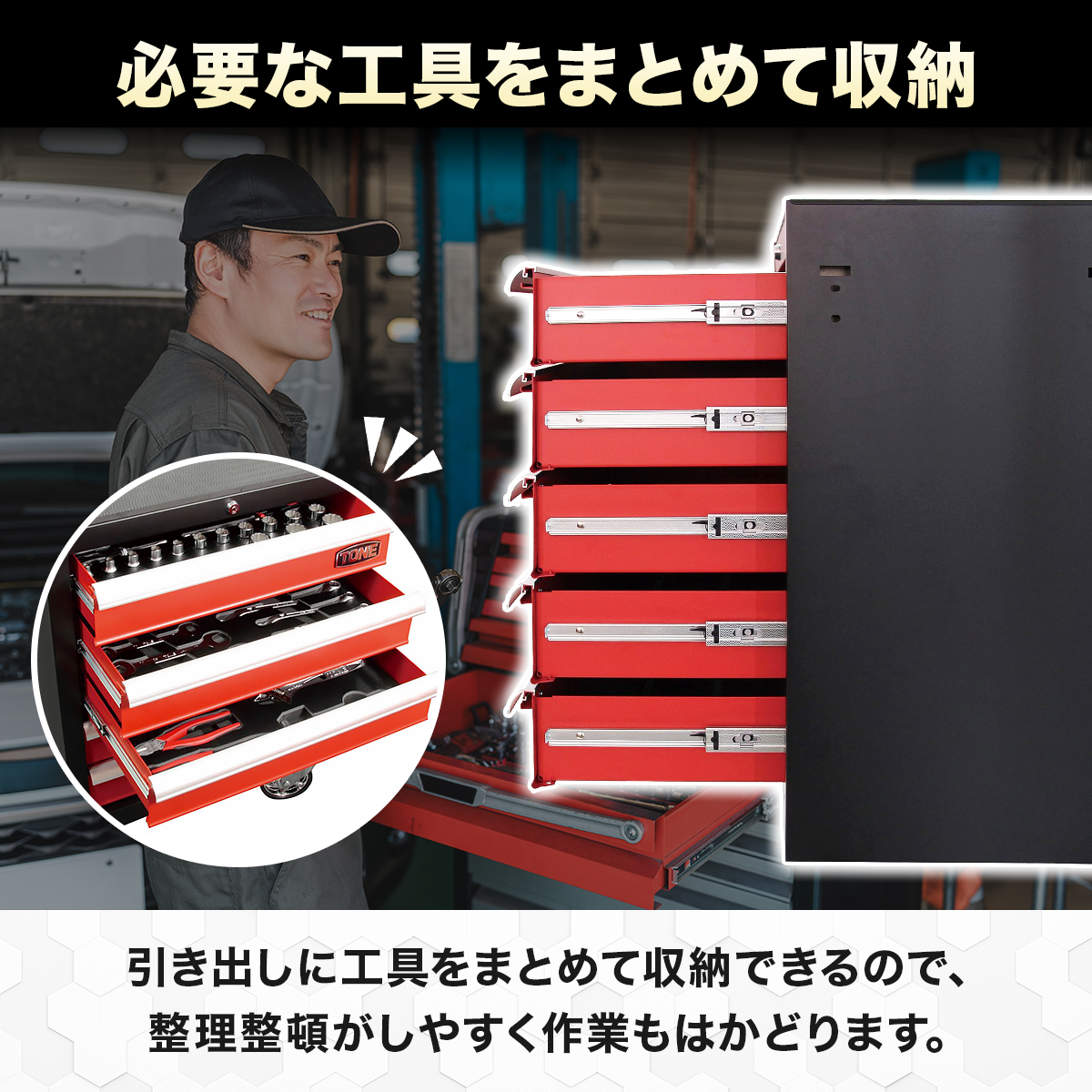 【訳あり 数量限定】 在庫過多のため価格改訂！ TONE トネ ミニローラーキャビネット WSS205 工具 TONE トネ 15001-30025320｜工具 整備士 自動車 バイク DIY 日本製 メンテナンス モータースポーツ、ロードレース、キャスター付き