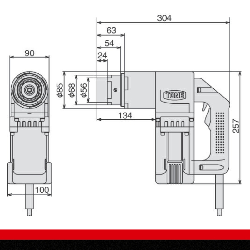 M24シヤーレンチ GH241AT　工具　TONE　トネ 15001-40000070