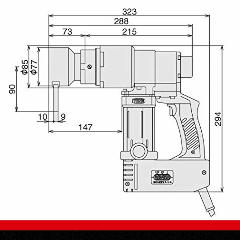 ナット回転角レンチトルシャット TN24E-1T　工具　TONE　トネ 15001-40000074