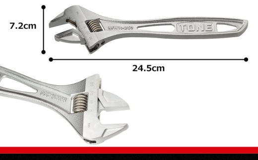 TONE トネ ハイパーウォームモンキレンチ MWR-250　工具　TONE　トネ 15001-40000391｜工具 整備士 自動車 バイク DIY 日本製 メンテナンス