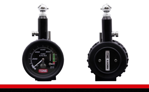 TONE トネ エアゲージ（タイヤ溝測定機能付）( A-AGM04 ) 15001-40001380｜工具 整備士 自動車 バイク DIY 日本製 メンテナンス