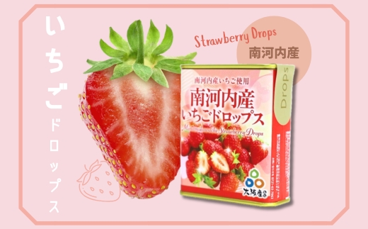 みかんといちごとぶどうのドロップ3個セット ｜ 昔ながらの懐かしい缶入り 河内長野市産ぶどう果汁使用 お菓子 飴 キャンディ 子ども おやつ ギフト ドロップ 大阪 河内長野