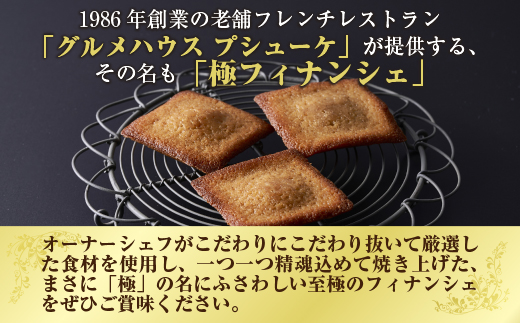 【北海道産小麦・バター使用】老舗フレンチレストランが提供する「極フィナンシェ」《１０個入り》　スイーツ 夏 ギフト 送料無料  退職 お礼 退職 お返し あす楽 お年賀 ギフト 焼き菓子 