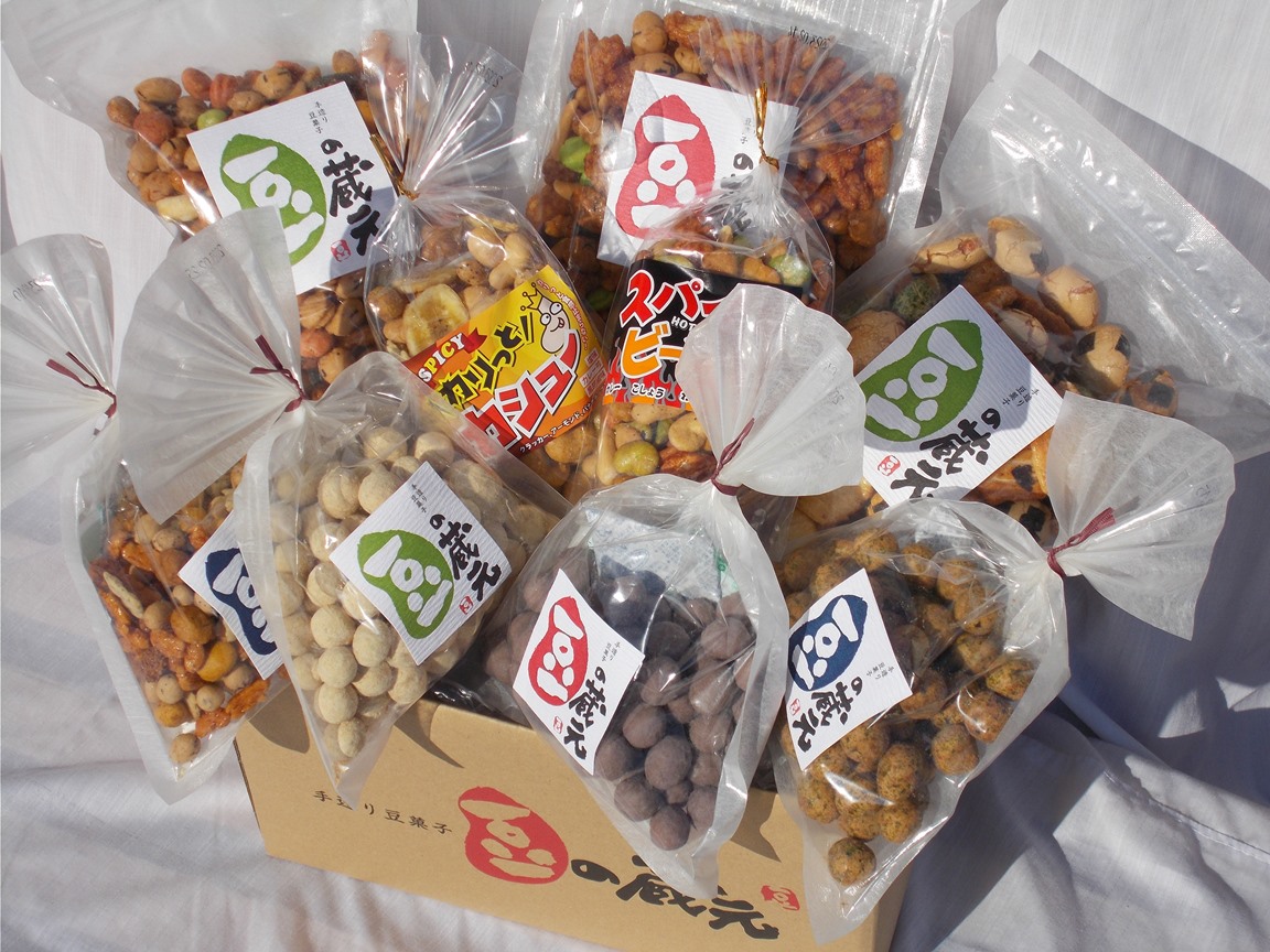 ※10/1より価格変更※　豆の蔵元　人気商品詰め合わせ Aセット　おかき 豆 豆菓子 せんべい 進物 お菓子 大容量 お豆 人気 おいしい おつまみ あられ 送料無料