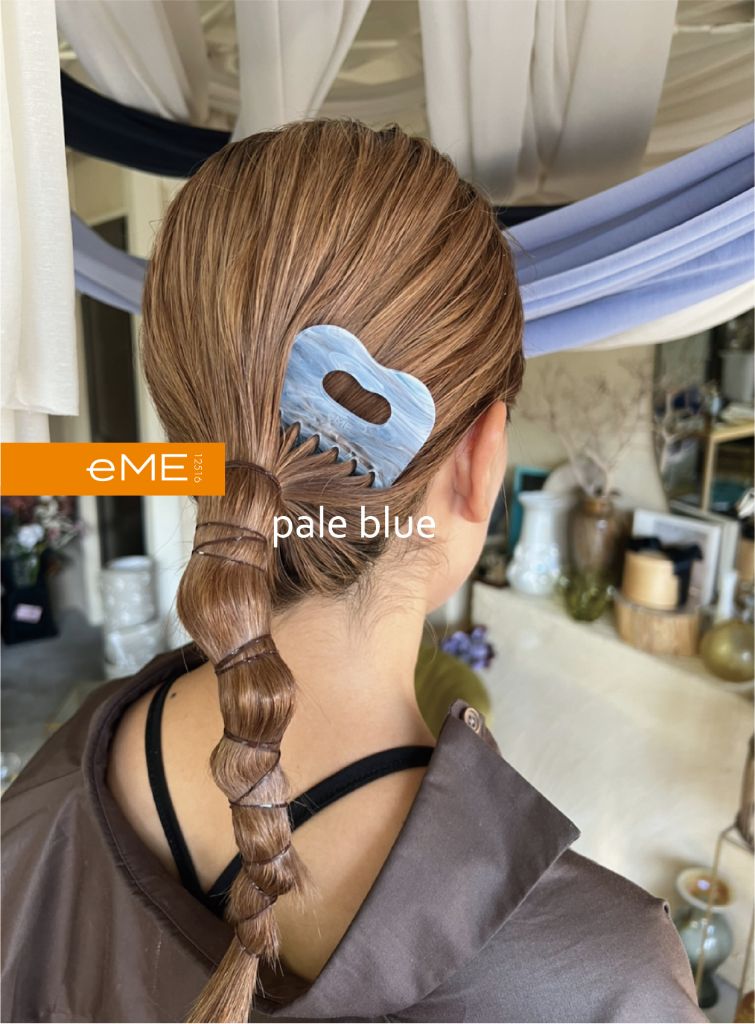 アクリル製 ヘアコーム pale blue（ペールブルー） ヘアアクセサリー eME　tayu