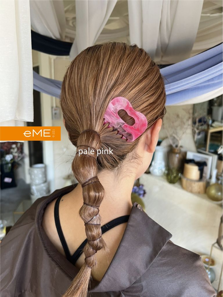 アクリル製 ヘアコーム pale pink（ペールピンク） ヘアアクセサリー eME　tayu