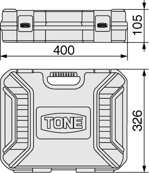 コンビネーションツールセット　K600　工具　TONE　トネ 15001-40000421