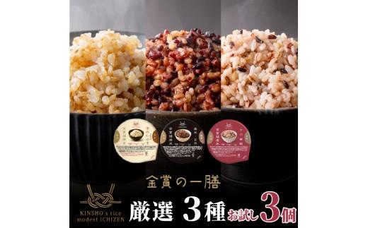 ご飯パック 金賞 健康米 食べ比べ 厳選 3種セット 黒米 金のいぶき 十六雑穀 120g×3個入り 国産 レンチン もち麦 軽食 夜食 簡単 白米 麦 食物繊維 ビタミン 御飯 ごはん パック ご飯 パックライス