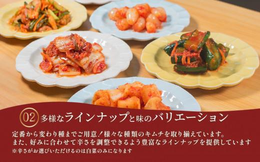 辛口 キムチ 6種 詰め合わせ 食べ比べ 小分け 白菜 長芋 たこ するめ チャンジャ らっきょ アソート バラエティーセット ごはんのお供 ピリ辛 お米 ごはん ビール 酒 おつまみ 漬物 いか 昆布 国産 りんご 桃 果物 魚 海鮮 野菜 BBQ 焼肉 惣菜 キムチ鍋 キムチチャーハン お試し 大阪府 松原市