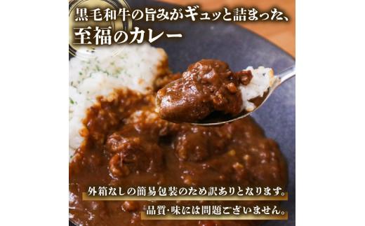 訳あり 黒毛和牛 レトルト カレー 200g×3袋 600g パウチ レトルトカレー 牛肉 ビーフカレー 和牛 簡易包装 温めるだけ 簡単調理 時短 レンジ 湯煎 常温 備蓄 家庭用 たっぷり 200g カレーうどん カレーライス お取り寄せ 大阪府 松原市