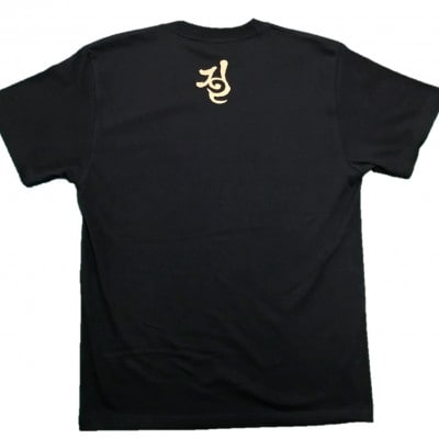 手描きTシャツ 仏画 弁財天 黒 (半袖 Mサイズ)【1615640】