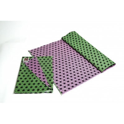 和泉木綿手ぬぐい(麻の葉模様:緑 )【1497406】