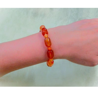 カーネリアンのナツメ型ブレスレット【1677295】