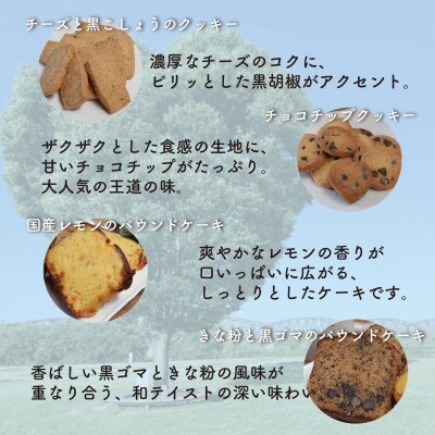 お菓子詰め合わせEセット　クッキー6種類・パウンドケーキ8個セット　はつが野テラス【1696660】