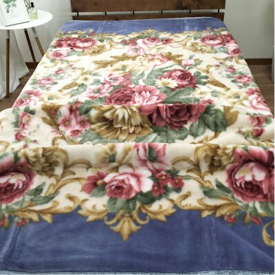 【シングルサイズ】洗える 吸湿発熱 軽量あったか毛布 ブルー1枚　MO-6062-BL【1507134】