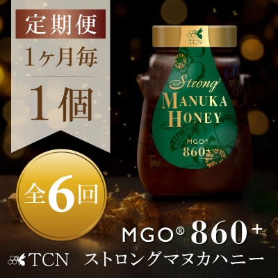 【毎月定期便】ストロングマヌカハニー【MGO860+】500g×1個　全6回【配送不可地域：離島】【4050095】