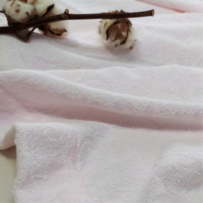 『軽やか』で洗濯しやすい綿100%タオルケット シングルサイズ(140×190cm)5164-PI【1644271】