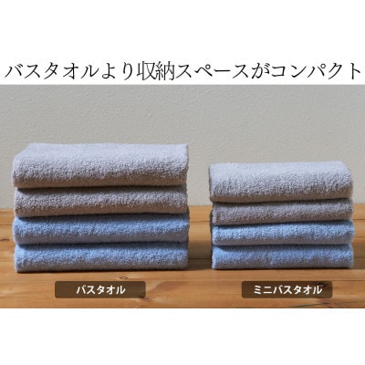 泉州タオル【日本製】ホテルスタイル ミニバスタオル　ダークブラウン 2枚セット【1724696】