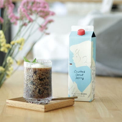 デカフェアイスコーヒーとクラッシュドデカフェゼリー 2本詰め合わせセット 自家焙煎 カフェインレス【1648928】