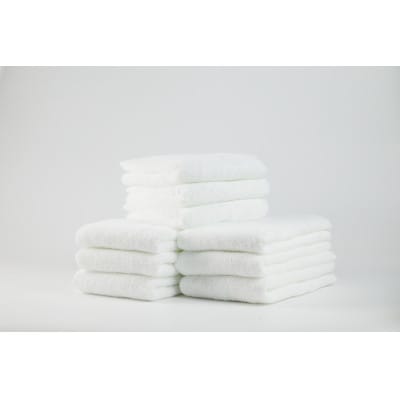 ●【日本製】ホテルスタイル バスタオル　ホワイト 9枚セット【1724592】